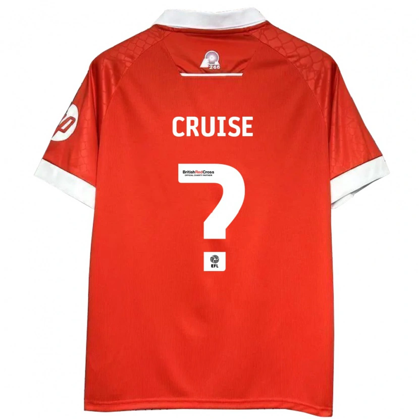 Danxen Hombre Camiseta George Cruise #0 Rojo Blanco 1ª Equipación 2024/25 La Camisa