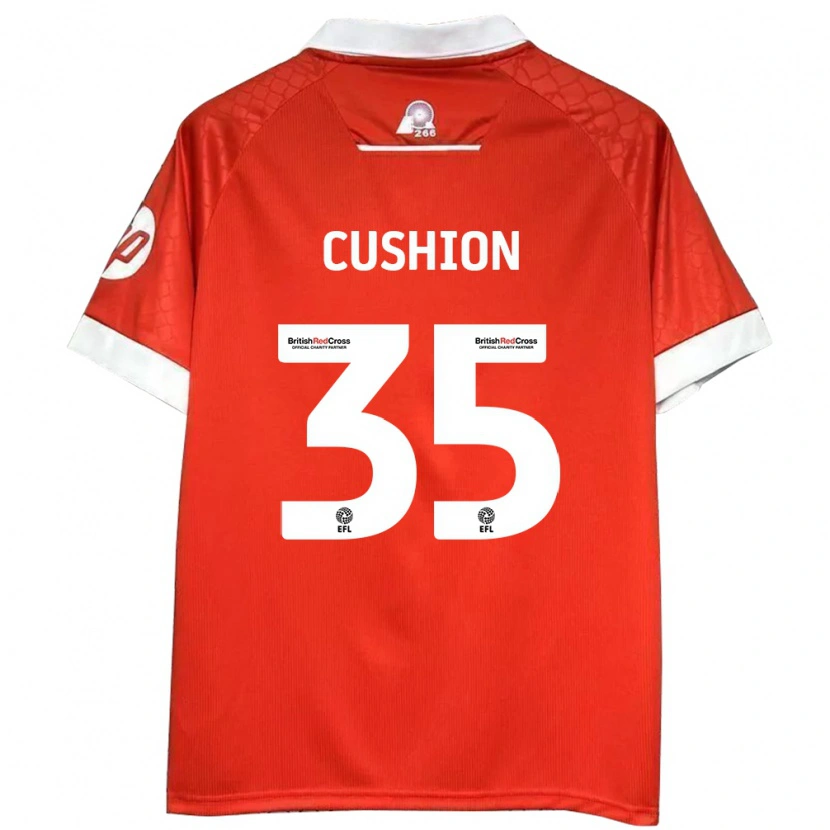 Danxen Hombre Camiseta Owen Cushion #35 Rojo Blanco 1ª Equipación 2024/25 La Camisa