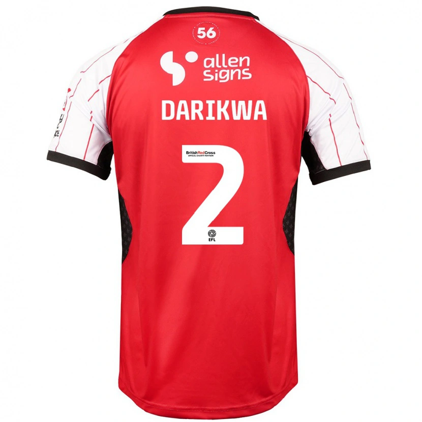 Danxen Hombre Camiseta Tendayi Darikwa #2 Blanco 1ª Equipación 2024/25 La Camisa