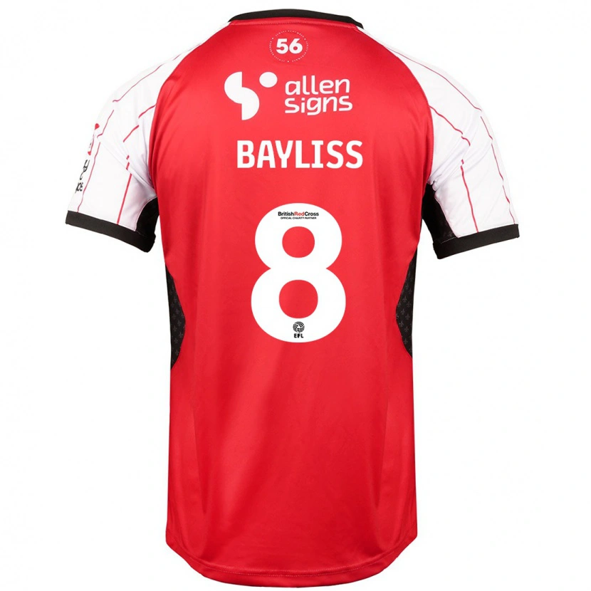 Danxen Hombre Camiseta Tom Bayliss #8 Blanco 1ª Equipación 2024/25 La Camisa