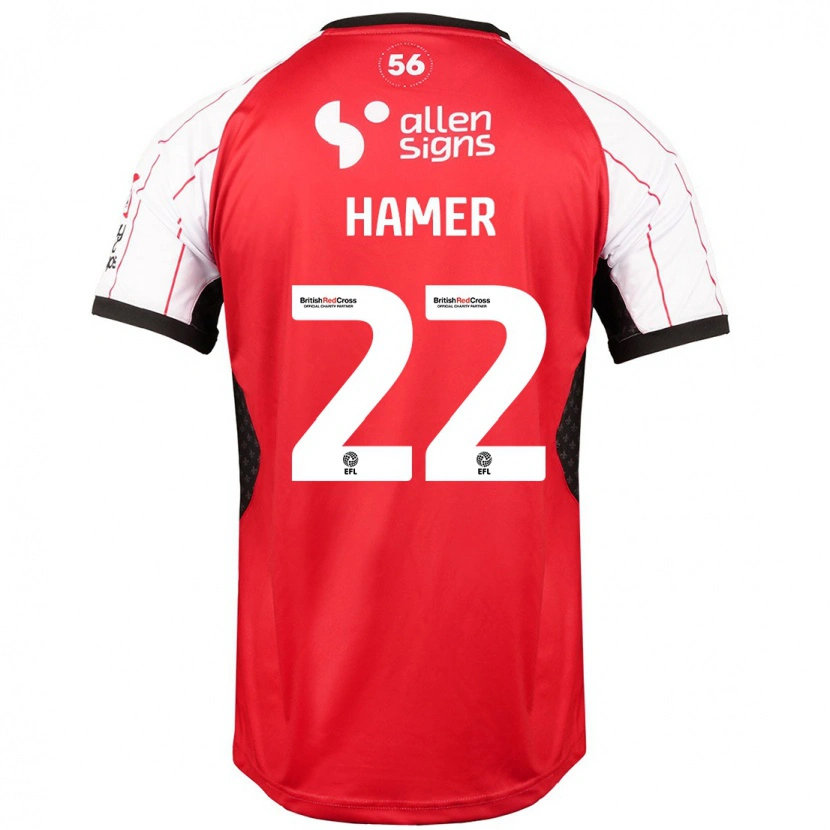 Danxen Hombre Camiseta Tom Hamer #22 Blanco 1ª Equipación 2024/25 La Camisa