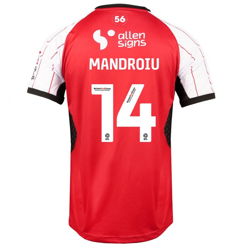Danxen Hombre Camiseta Daniel Mandroiu #14 Blanco 1ª Equipación 2024/25 La Camisa