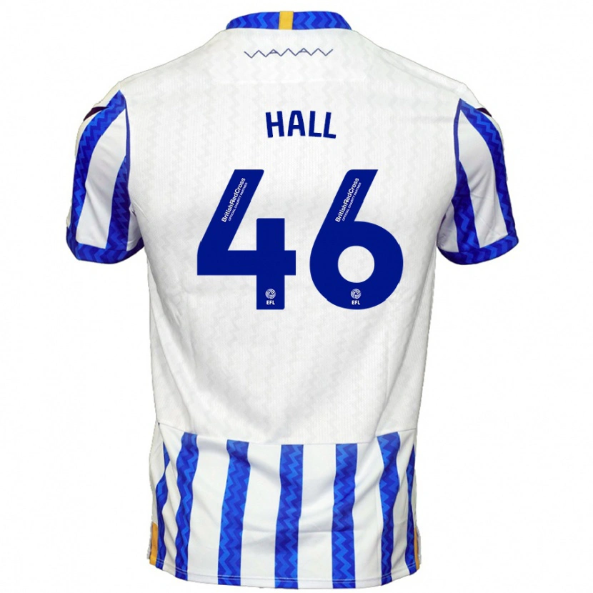 Danxen Hombre Camiseta Jack Hall #46 Azul Blanco 1ª Equipación 2024/25 La Camisa