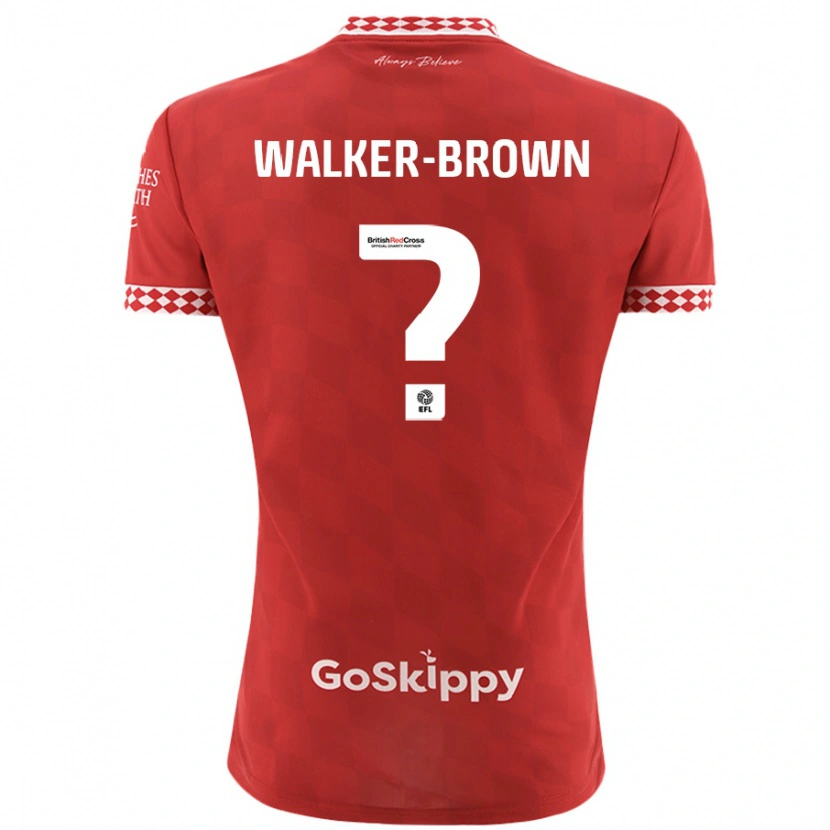 Danxen Hombre Camiseta Rushon Walker-Brown #0 Rojo 1ª Equipación 2024/25 La Camisa