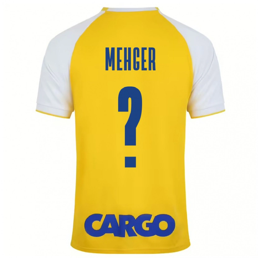 Danxen Hombre Camiseta Itay Mehger #0 Amarillo Blanco 1ª Equipación 2024/25 La Camisa