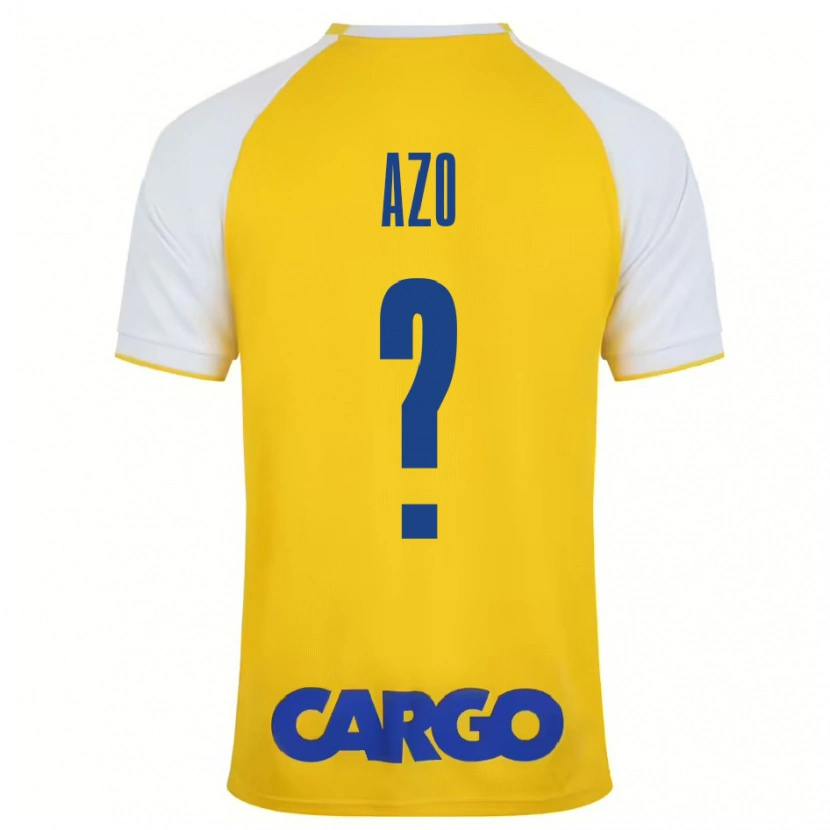 Danxen Hombre Camiseta Ori Azo #0 Amarillo Blanco 1ª Equipación 2024/25 La Camisa