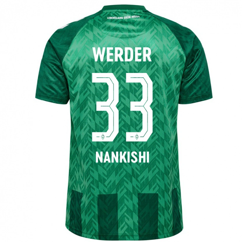 Danxen Hombre Camiseta Abdenego Nankishi #33 Verde 1ª Equipación 2024/25 La Camisa