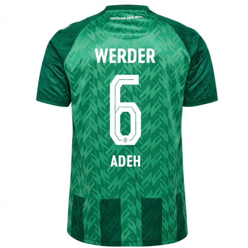 Danxen Hombre Camiseta Wesley Adeh #6 Verde 1ª Equipación 2024/25 La Camisa