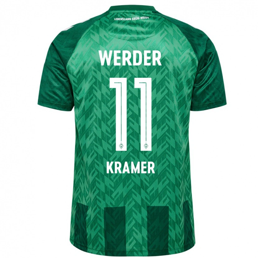 Danxen Hombre Camiseta Levi-Marinus Kramer #11 Verde 1ª Equipación 2024/25 La Camisa