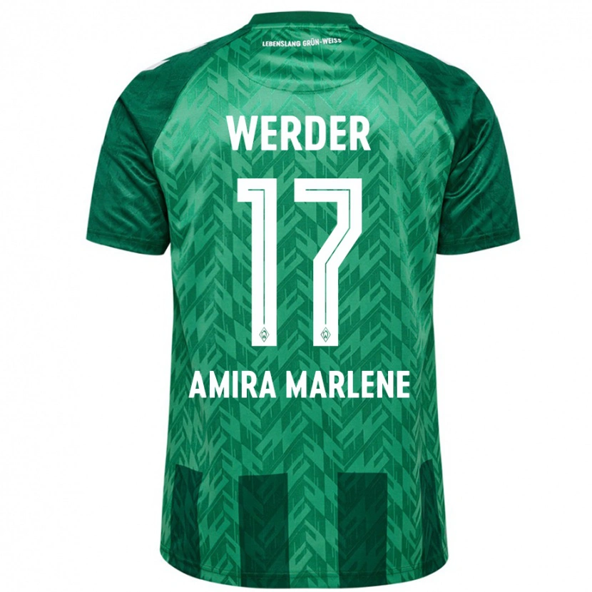 Danxen Hombre Camiseta Amira Marlene Dahl #17 Verde 1ª Equipación 2024/25 La Camisa
