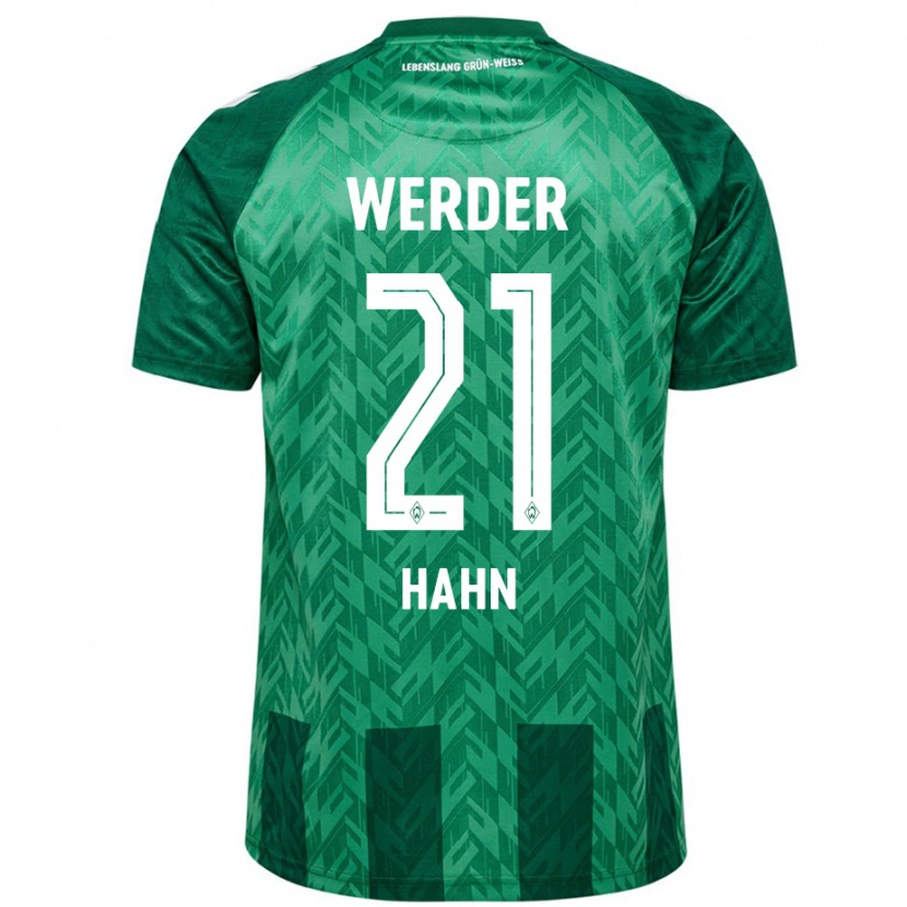 Danxen Hombre Camiseta Chiara Hahn #21 Verde 1ª Equipación 2024/25 La Camisa