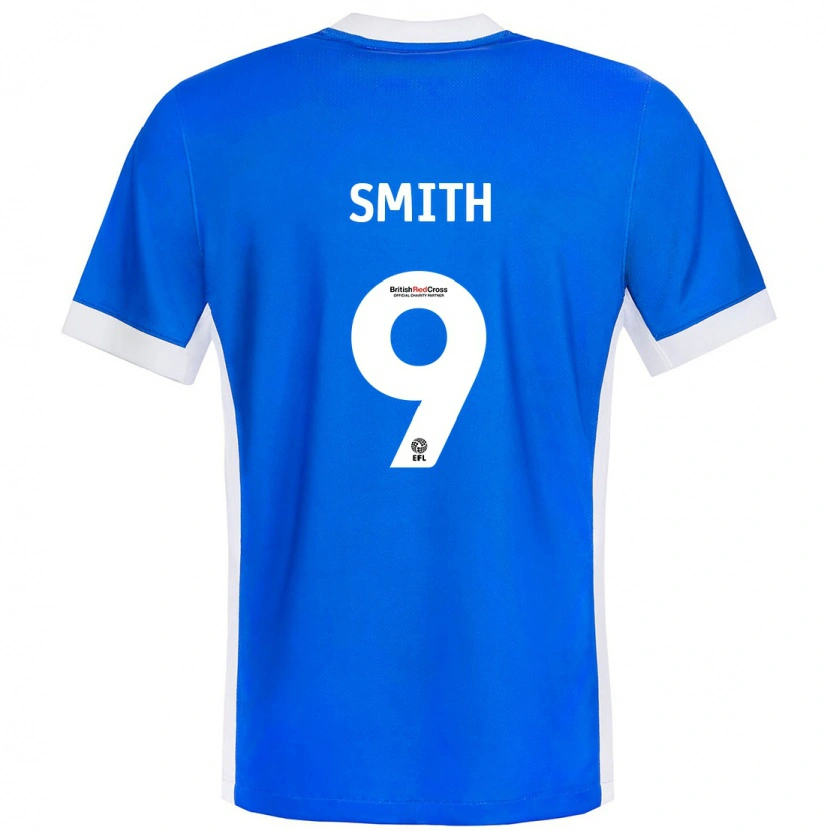 Danxen Hombre Camiseta Libby Smith #9 Azul Blanco 1ª Equipación 2024/25 La Camisa