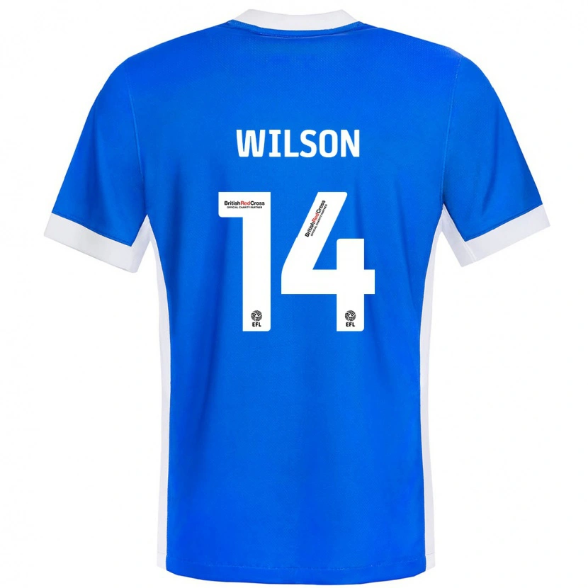 Danxen Hombre Camiseta Siobhan Wilson #14 Azul Blanco 1ª Equipación 2024/25 La Camisa