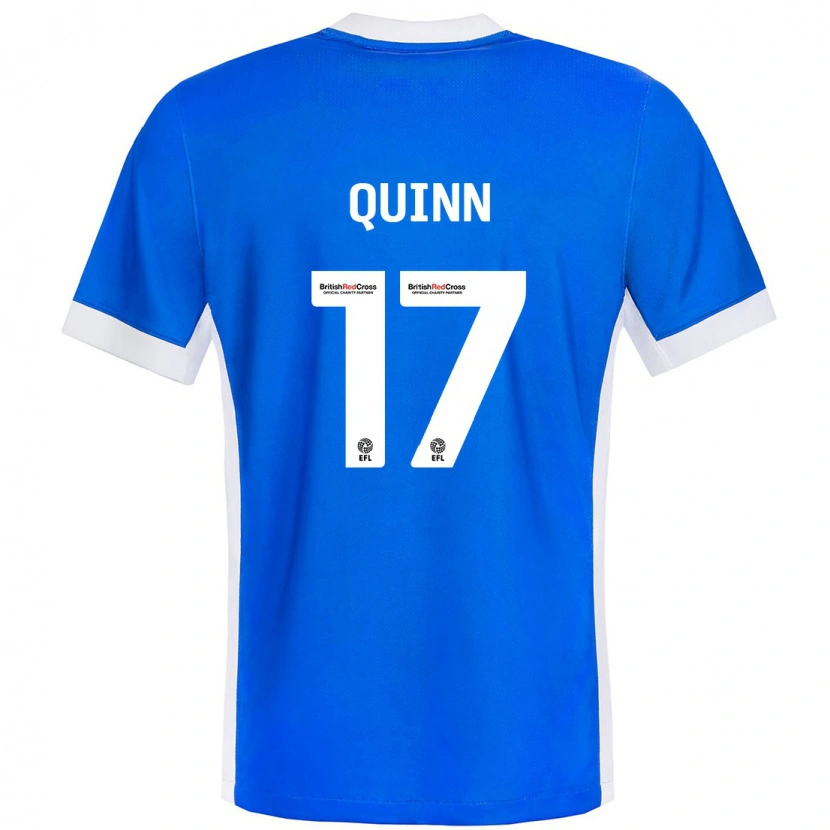 Danxen Hombre Camiseta Lucy Quinn #17 Azul Blanco 1ª Equipación 2024/25 La Camisa