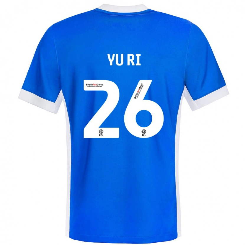 Danxen Hombre Camiseta Choe Yu-Ri #26 Azul Blanco 1ª Equipación 2024/25 La Camisa