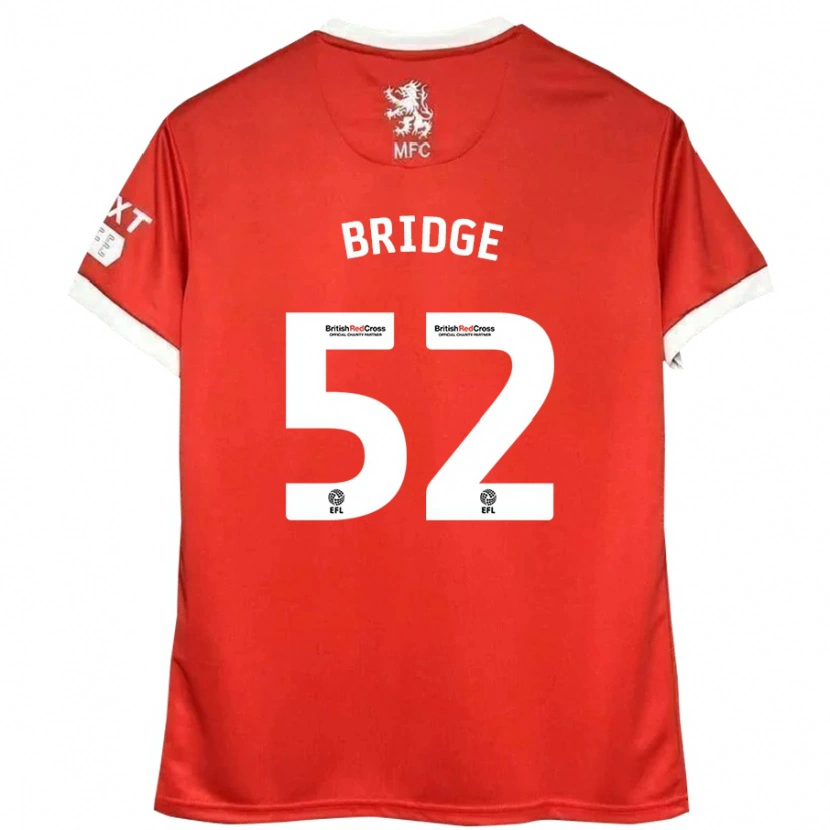 Danxen Hombre Camiseta Aj Bridge #52 Rojo Blanco 1ª Equipación 2024/25 La Camisa
