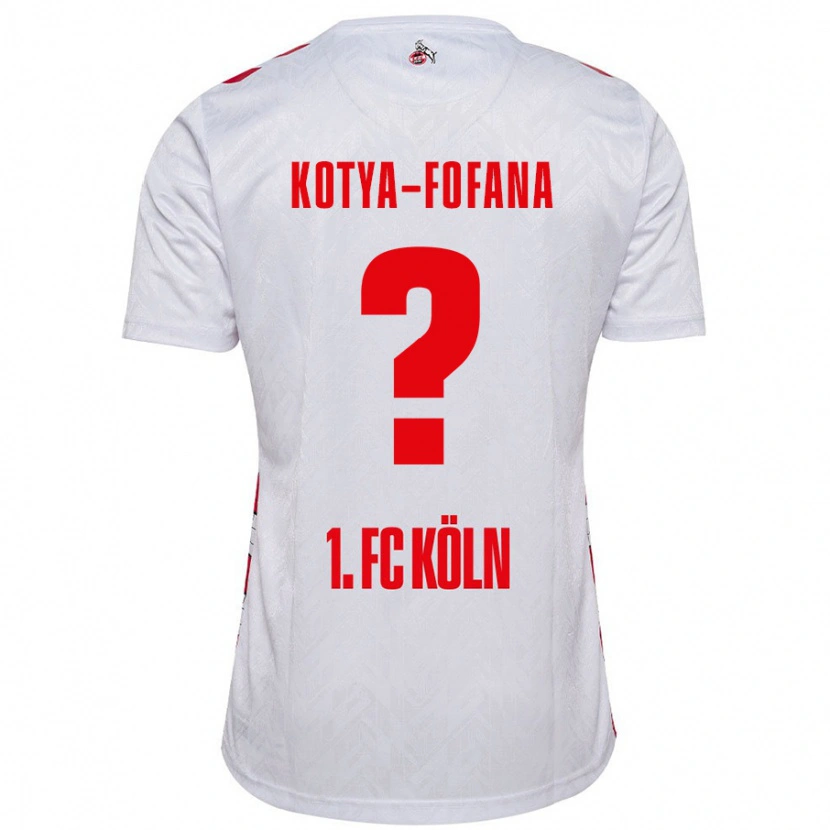 Danxen Hombre Camiseta Assad Kotya-Fofana #0 Blanco Rojo 1ª Equipación 2024/25 La Camisa
