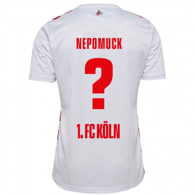 Danxen Hombre Camiseta Simon Nepomuck #0 Blanco Rojo 1ª Equipación 2024/25 La Camisa