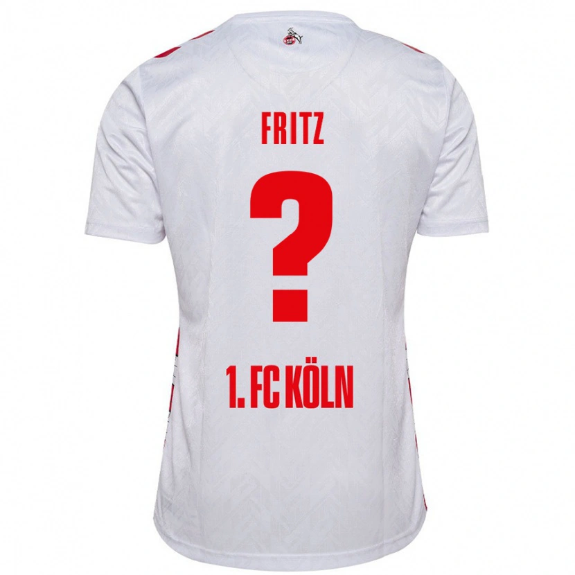 Danxen Hombre Camiseta Johannes Fritz #0 Blanco Rojo 1ª Equipación 2024/25 La Camisa