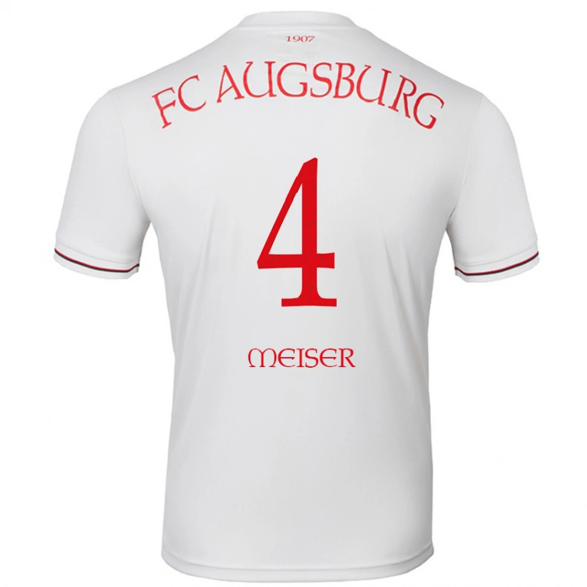 Danxen Hombre Camiseta Felix Meiser #4 Blanco 1ª Equipación 2024/25 La Camisa