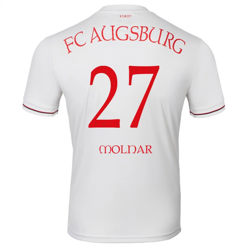 Danxen Hombre Camiseta Lars Molnar #27 Blanco 1ª Equipación 2024/25 La Camisa
