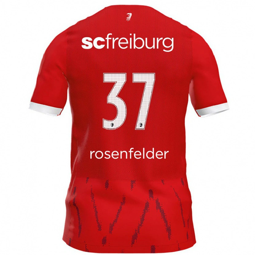 Danxen Hombre Camiseta Max Rosenfelder #37 Rojo 1ª Equipación 2024/25 La Camisa