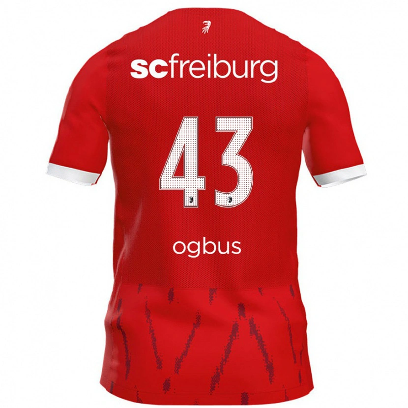 Danxen Hombre Camiseta Bruno Ogbus #43 Rojo 1ª Equipación 2024/25 La Camisa