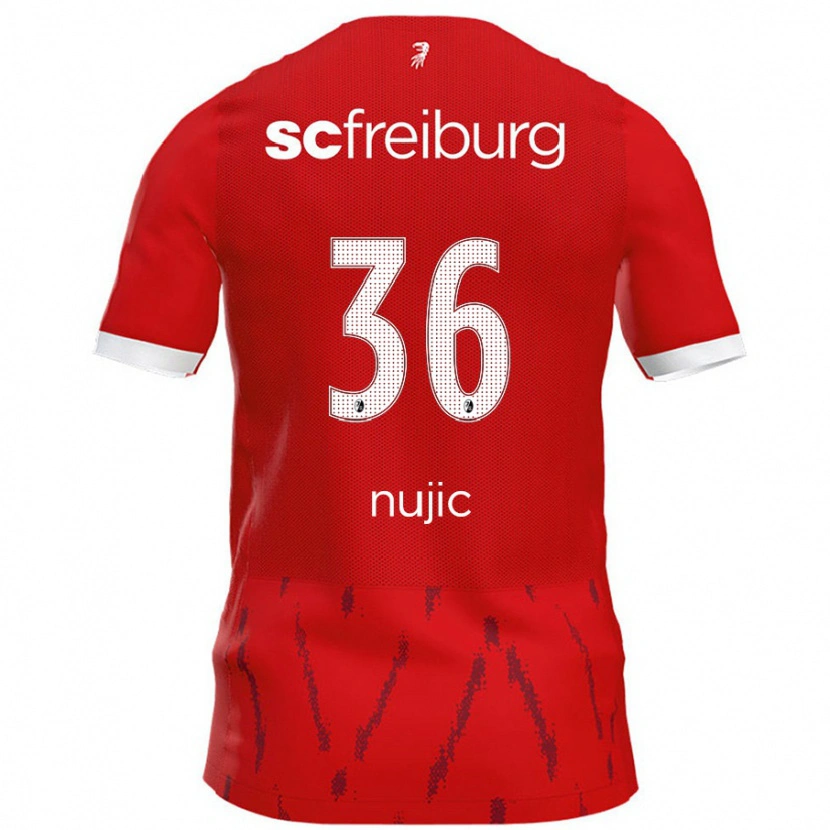 Danxen Hombre Camiseta Luka Nujic #36 Rojo 1ª Equipación 2024/25 La Camisa