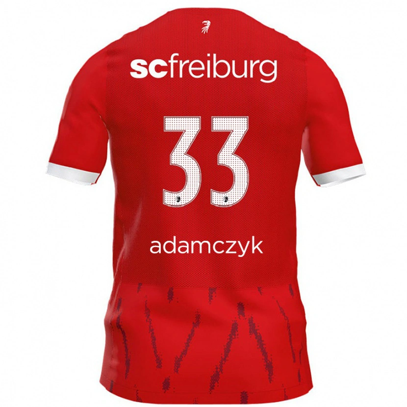Danxen Hombre Camiseta Rebecca Adamczyk #33 Rojo 1ª Equipación 2024/25 La Camisa