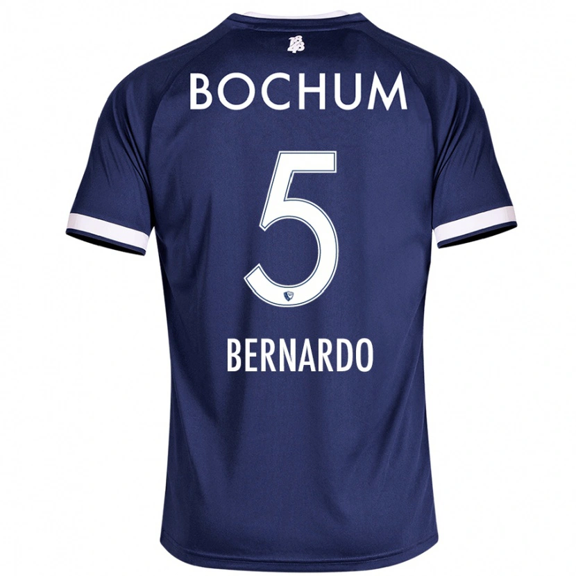 Danxen Hombre Camiseta Bernardo #5 Azul Oscuro 1ª Equipación 2024/25 La Camisa