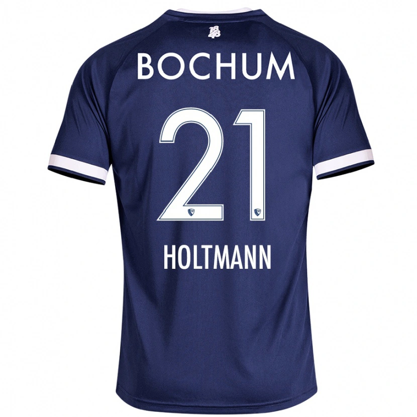 Danxen Hombre Camiseta Gerrit Holtmann #21 Azul Oscuro 1ª Equipación 2024/25 La Camisa