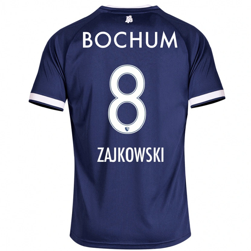 Danxen Hombre Camiseta Cedric Zajkowski #8 Azul Oscuro 1ª Equipación 2024/25 La Camisa