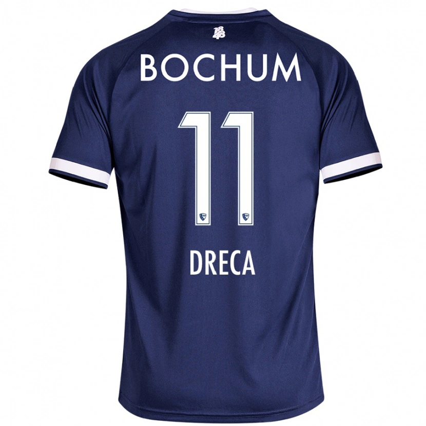 Danxen Hombre Camiseta Benjamin Dreca #11 Azul Oscuro 1ª Equipación 2024/25 La Camisa