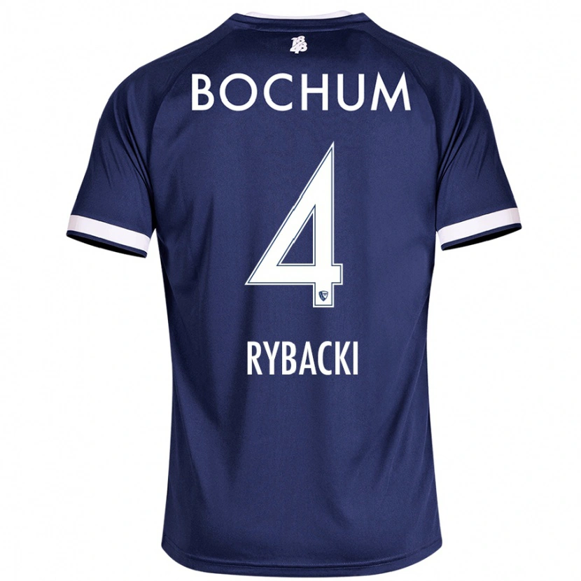 Danxen Hombre Camiseta Pia Rybacki #4 Azul Oscuro 1ª Equipación 2024/25 La Camisa