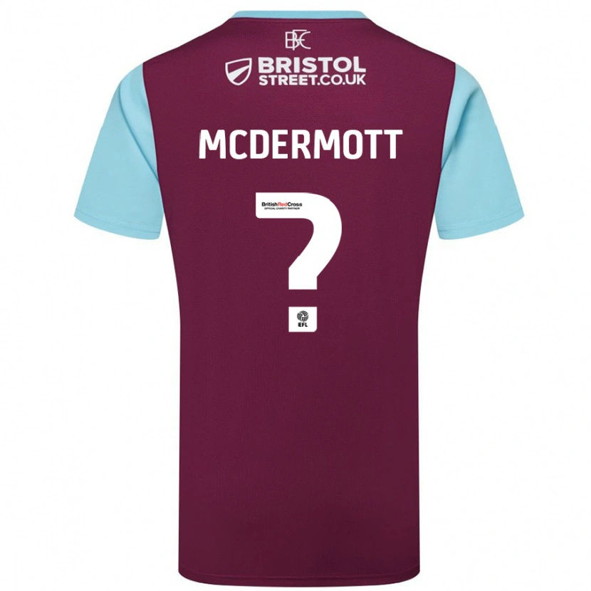 Danxen Hombre Camiseta Tommy Mcdermott #0 Borgoña Azul Cielo 1ª Equipación 2024/25 La Camisa