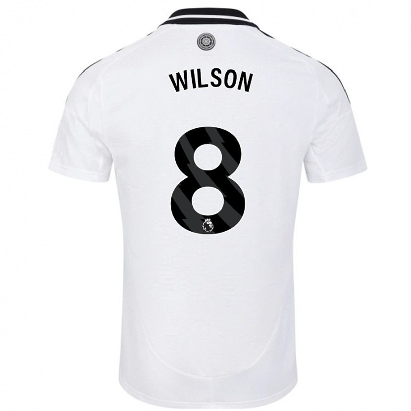 Danxen Hombre Camiseta Harry Wilson #8 Blanco 1ª Equipación 2024/25 La Camisa