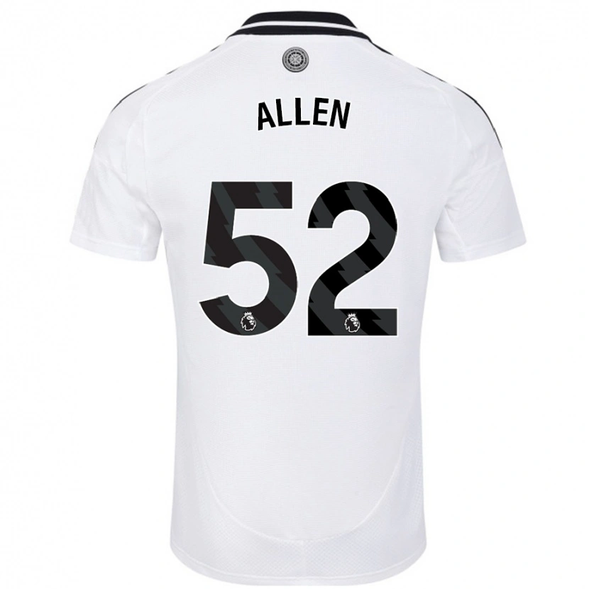 Danxen Hombre Camiseta Michael Allen #52 Blanco 1ª Equipación 2024/25 La Camisa