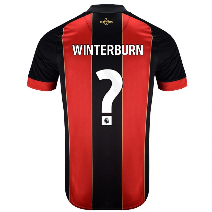 Danxen Hombre Camiseta Ben Winterburn #0 Rojo Negro 1ª Equipación 2024/25 La Camisa