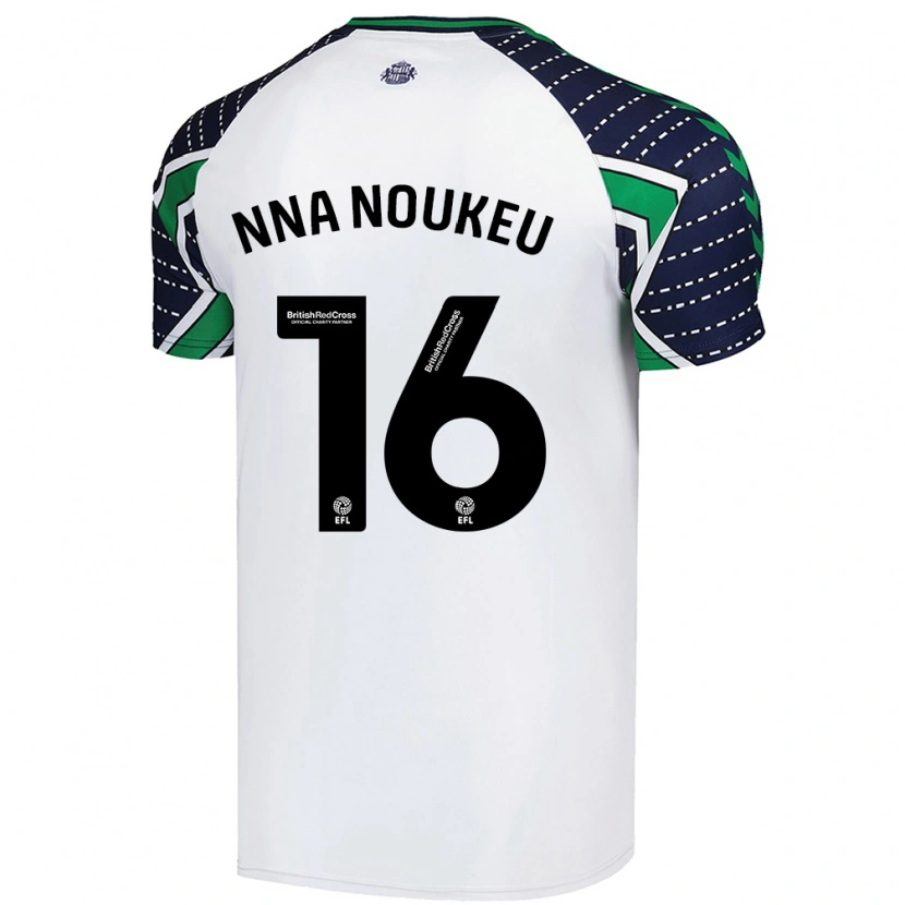 Danxen Hombre Camiseta Blondy Nna Noukeu #16 Blanco 2ª Equipación 2024/25 La Camisa