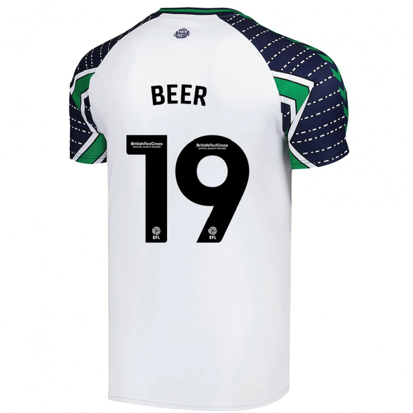 Danxen Hombre Camiseta Megan Beer #19 Blanco 2ª Equipación 2024/25 La Camisa