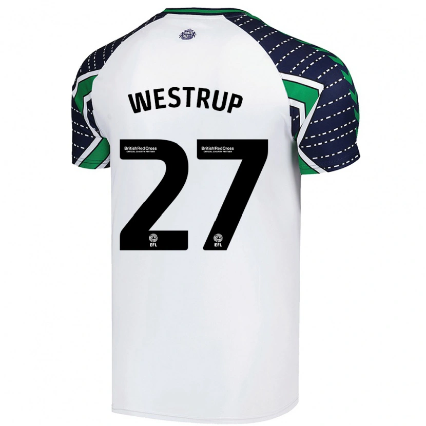 Danxen Hombre Camiseta Brianna Westrup #27 Blanco 2ª Equipación 2024/25 La Camisa