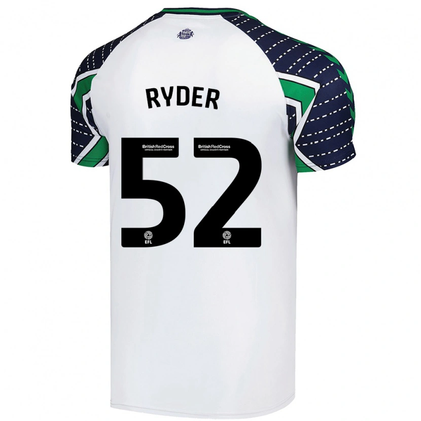 Danxen Hombre Camiseta Joe Ryder #52 Blanco 2ª Equipación 2024/25 La Camisa