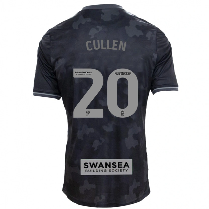 Danxen Hombre Camiseta Liam Cullen #20 Negro 2ª Equipación 2024/25 La Camisa