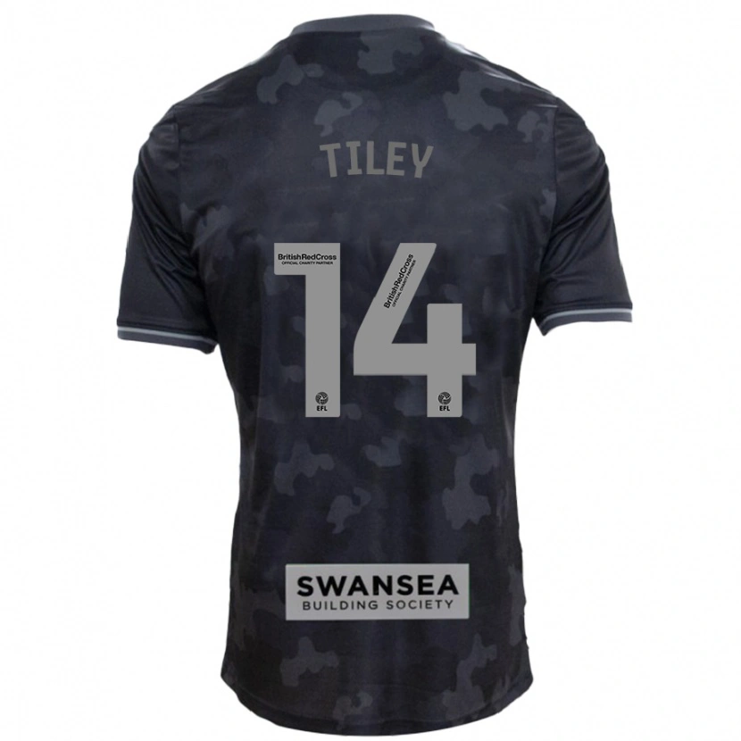 Danxen Hombre Camiseta Chloe Tiley #14 Negro 2ª Equipación 2024/25 La Camisa