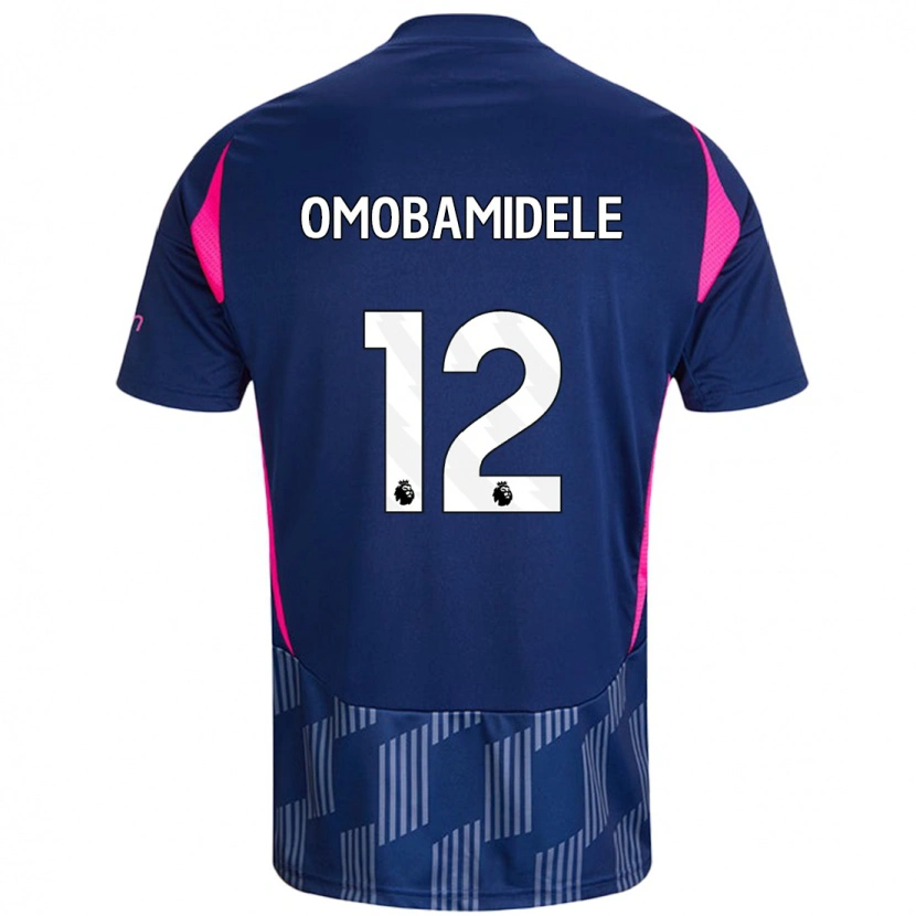 Danxen Hombre Camiseta Andrew Omobamidele #12 Azul Real Rosa 2ª Equipación 2024/25 La Camisa