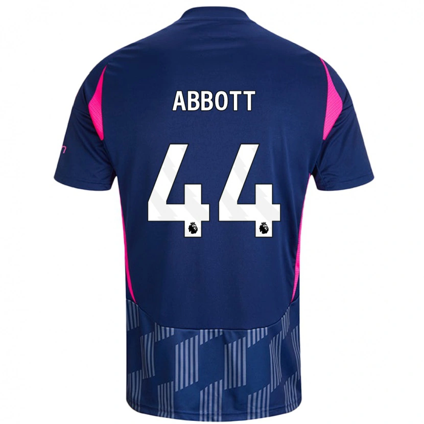 Danxen Hombre Camiseta Zach Abbott #44 Azul Real Rosa 2ª Equipación 2024/25 La Camisa