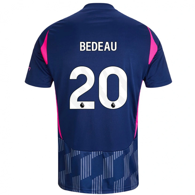 Danxen Hombre Camiseta Naomi Bedeau #20 Azul Real Rosa 2ª Equipación 2024/25 La Camisa