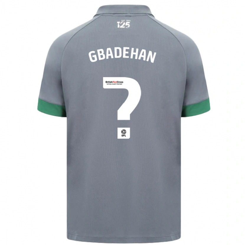 Danxen Hombre Camiseta Adeteye Gbadehan #0 Gris Oscuro 2ª Equipación 2024/25 La Camisa