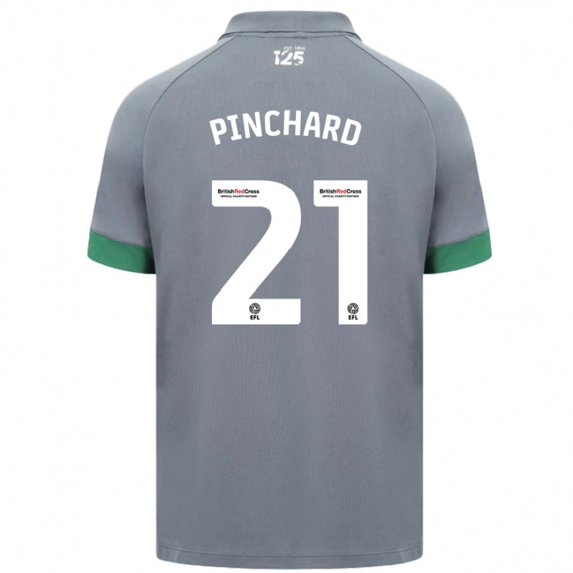 Danxen Hombre Camiseta Cerys Pinchard #21 Gris Oscuro 2ª Equipación 2024/25 La Camisa