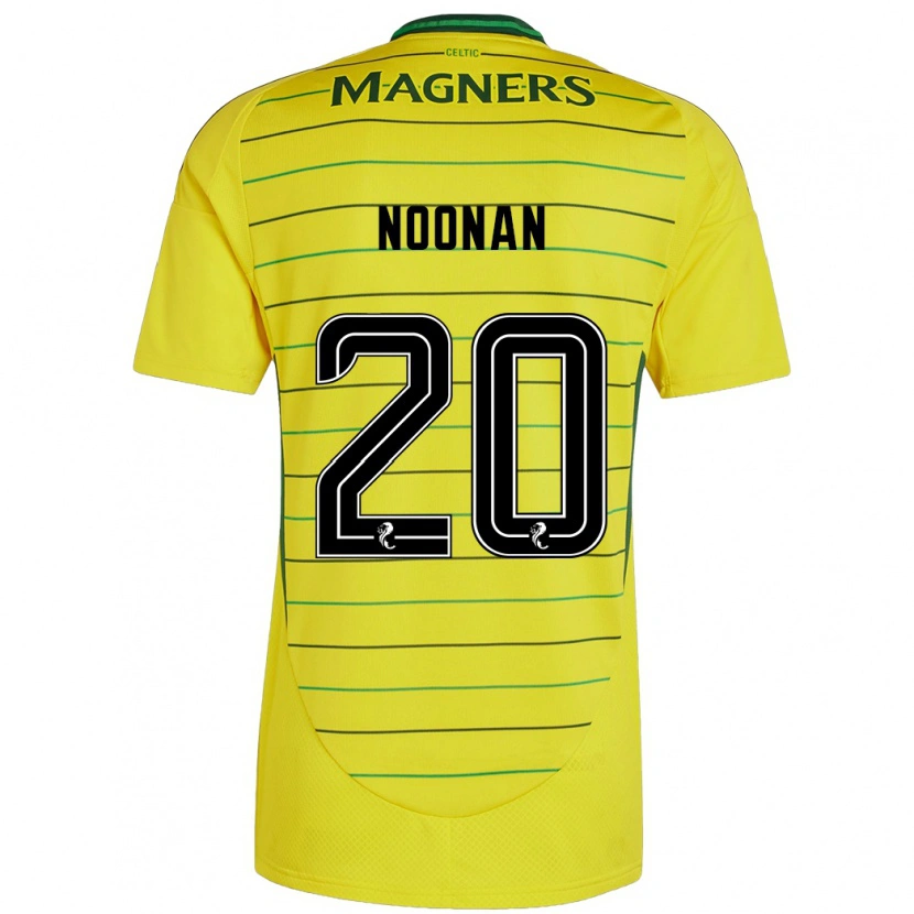 Danxen Hombre Camiseta Saoirse Noonan #20 Amarillo 2ª Equipación 2024/25 La Camisa